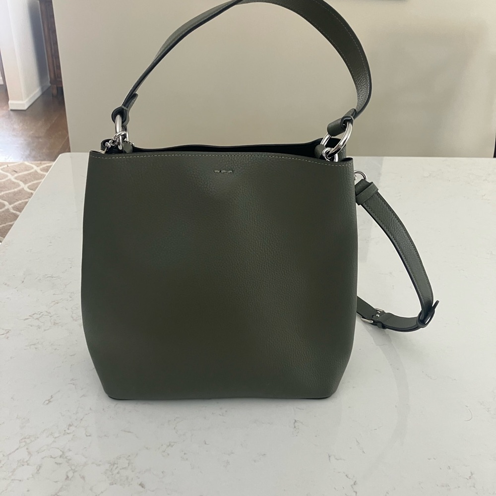 Coach Surplus Green Pebbled Leather Town Bucket Bag *NEW* - Picture 4 of 7
